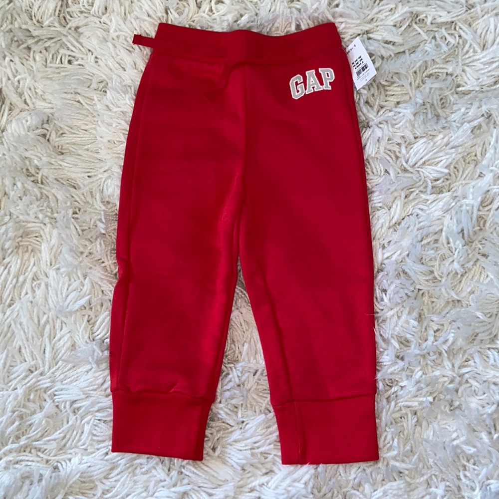 Gap Fleece Lined Jogger Sweatpants 2 Years Red New